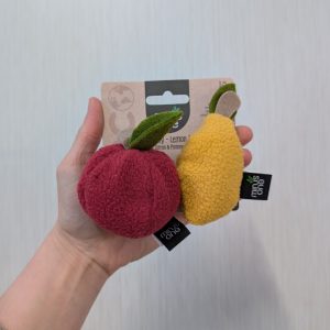 Minus One Fruit Cat Toys Lemon and Apple